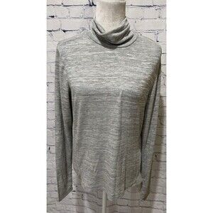 NWT Target Universal Thread Long Sleeve Shirt Top Gray Sparkly Silver XL